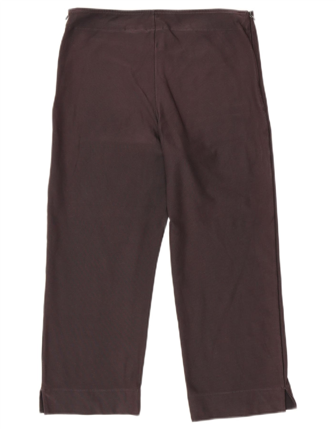 NIKE Womens Dri Fit Capri Trainingshose UK 12/14 Large Grau Baumwolle