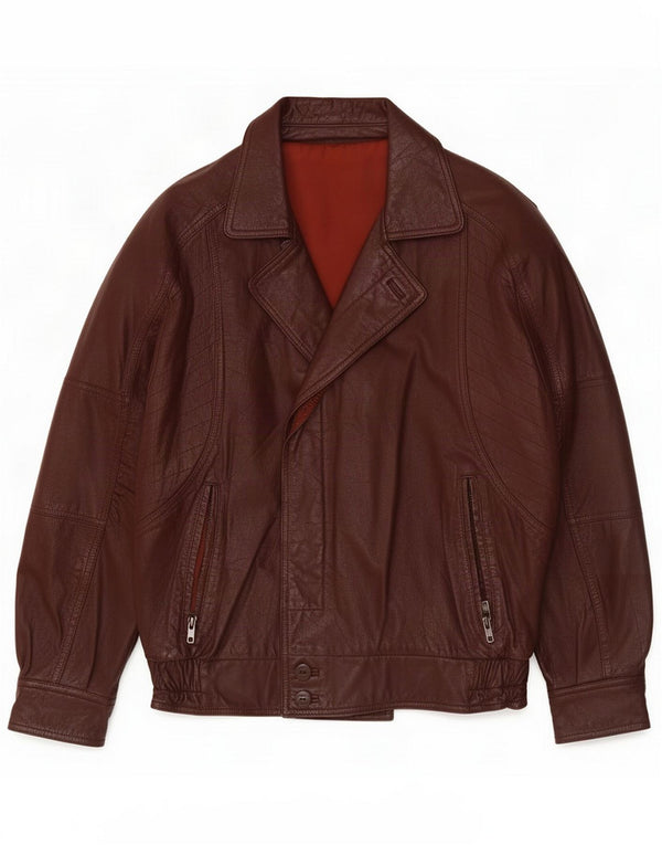 Vintage Herren Lederjacke UK 40 Large Braun