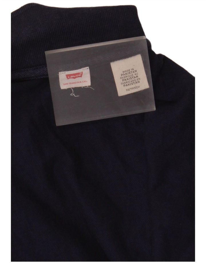 LEVI'S Damen Poloshirt UK 6 XS Marineblau