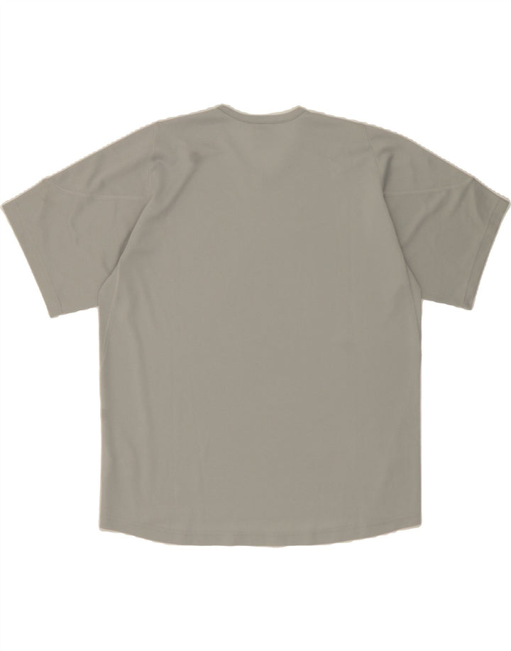 ADIDAS Mens T-Shirt Top UK 44/46 Large Grey Polyester Vintage Adidas and Second-Hand Adidas from Messina Hembry 