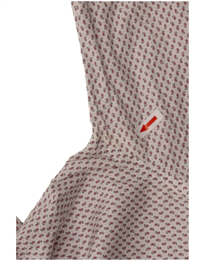PAUL SMITH Herrenhemd Größe 15 38 Mittelweißes Paisleymuster