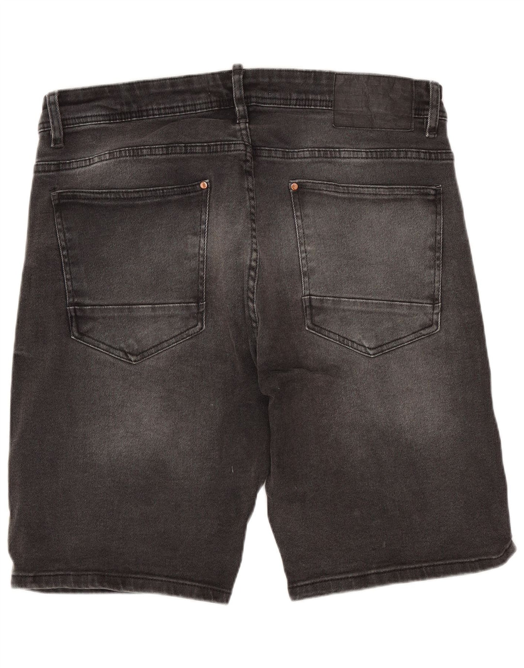 ZARA Herren Jeansshorts EU 46 XL W36 Graue Baumwolle