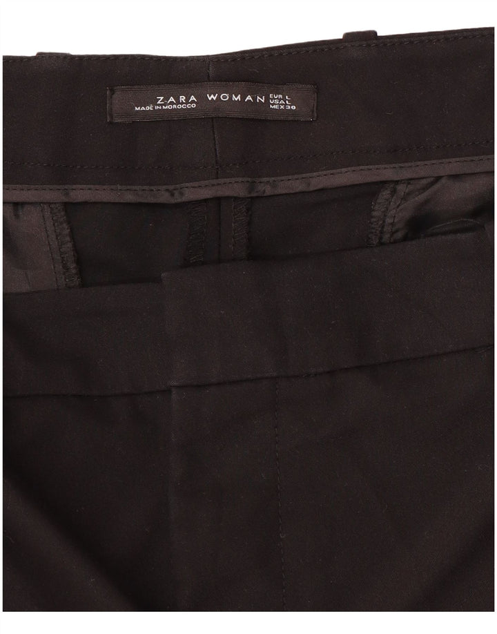Zara Slim Chino-Hose für Damen, Größe L, W34, L27, Schwarz