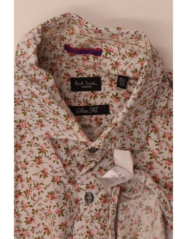 Paul Smith Slim-Fit-Hemd für Herren, Größe 39, 15 1/2, mittelgroß, mehrfarbig, Blumenmuster