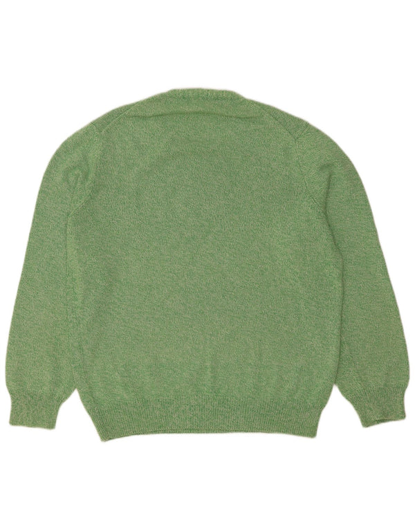 Henry Cottons Mens Crew Neck Jumper Sweater Medium Green Cotton