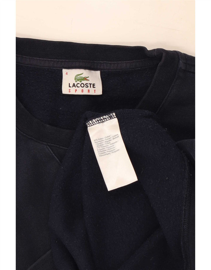 Lacoste Herren Sweatshirt Pullover Größe 4 Medium Marineblau Baumwolle