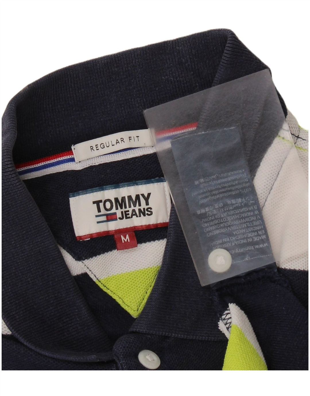 TOMMY HILFIGER Grafisches Rugby-Poloshirt für Herren, mittelmarineblau gestreift