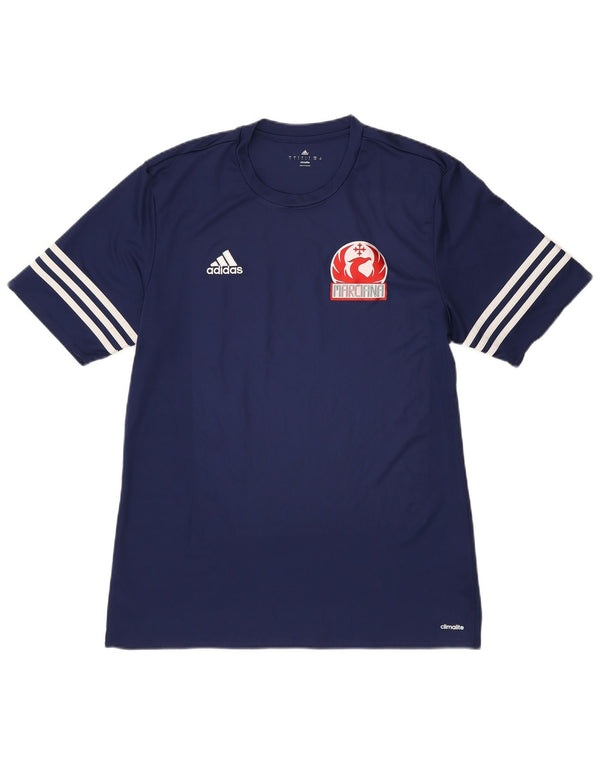 Adidas Herren Marciana FC Grafik T-Shirt Top Large Marineblau Polyester