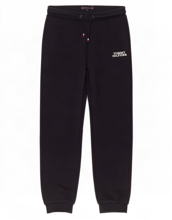 Tommy Hilfiger Jungen-Trainingshose, Jogginghose, 11–12 Jahre, marineblaue Baumwolle