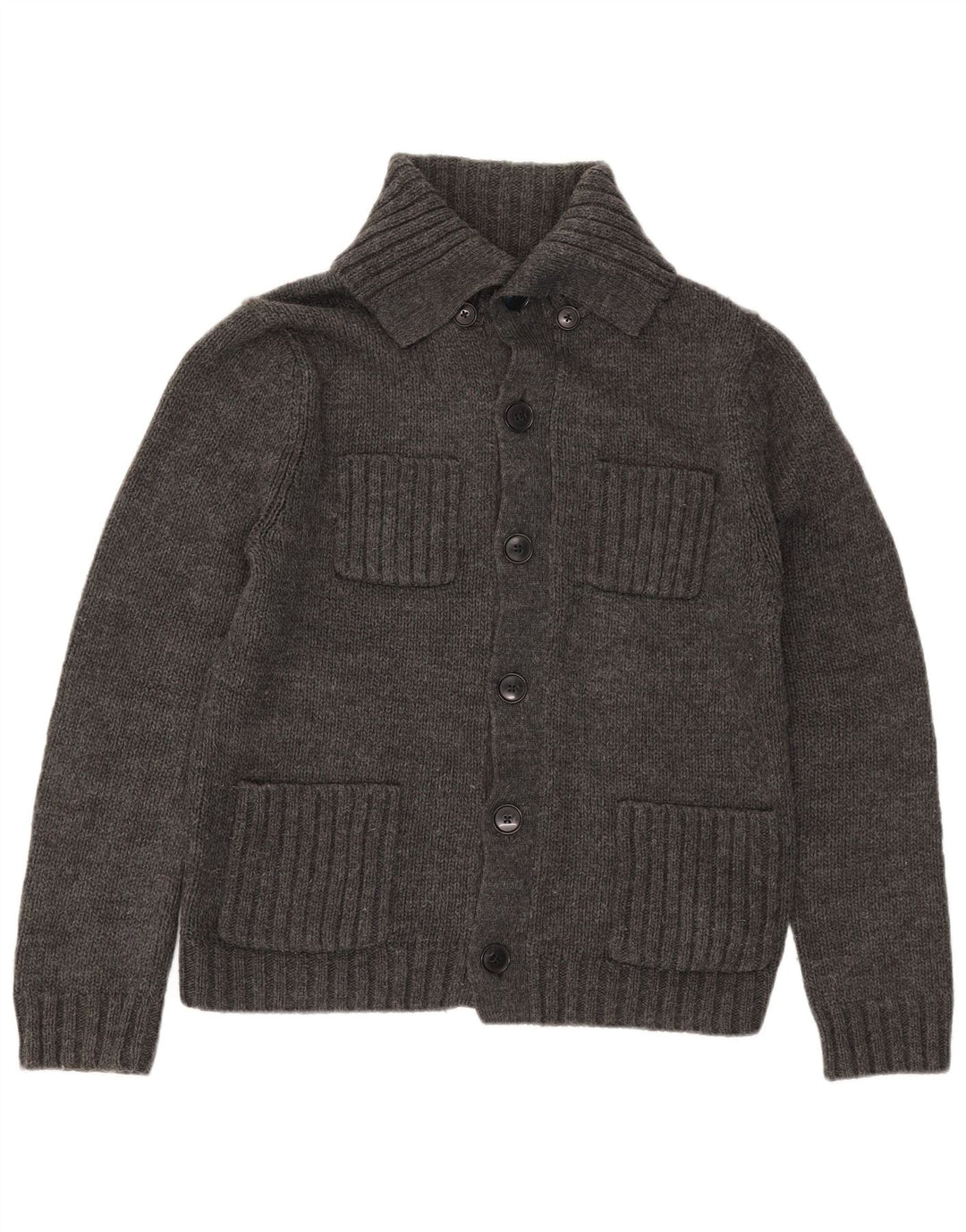 Gap Herren-Cardigan-Pullover Mittelgraues Acryl