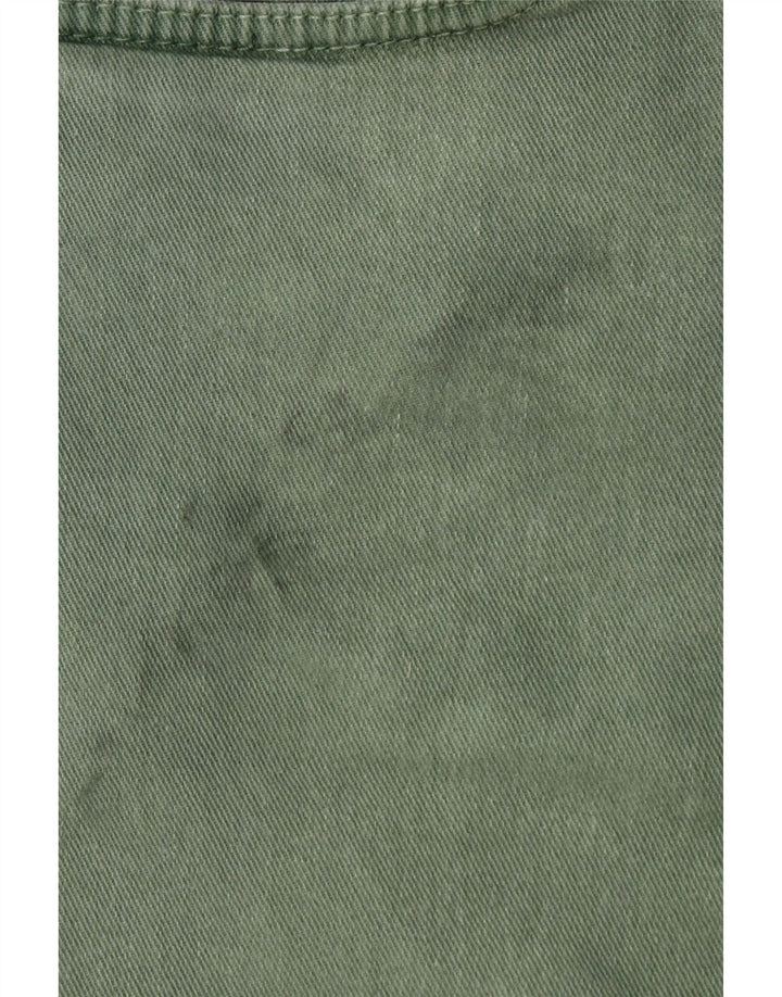 Gas Herren Jeansshorts W32 mittelgrüne Baumwolle