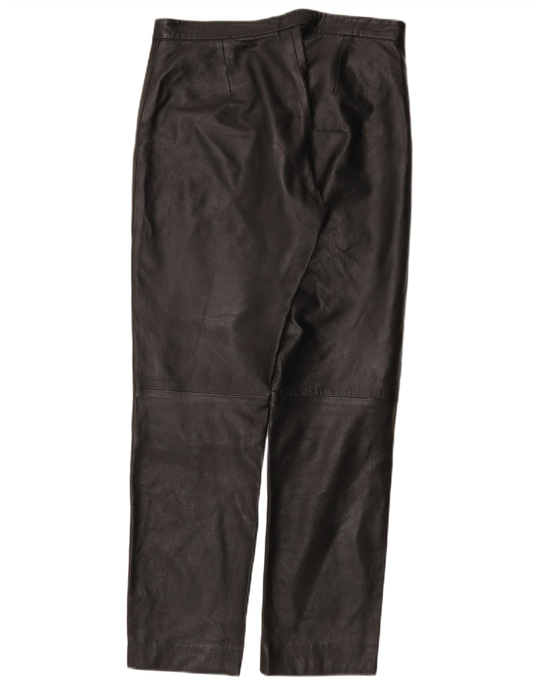 Conbipel Damen gerade Lederhose IT 48 XL W30 L29 Schwarzes Leder