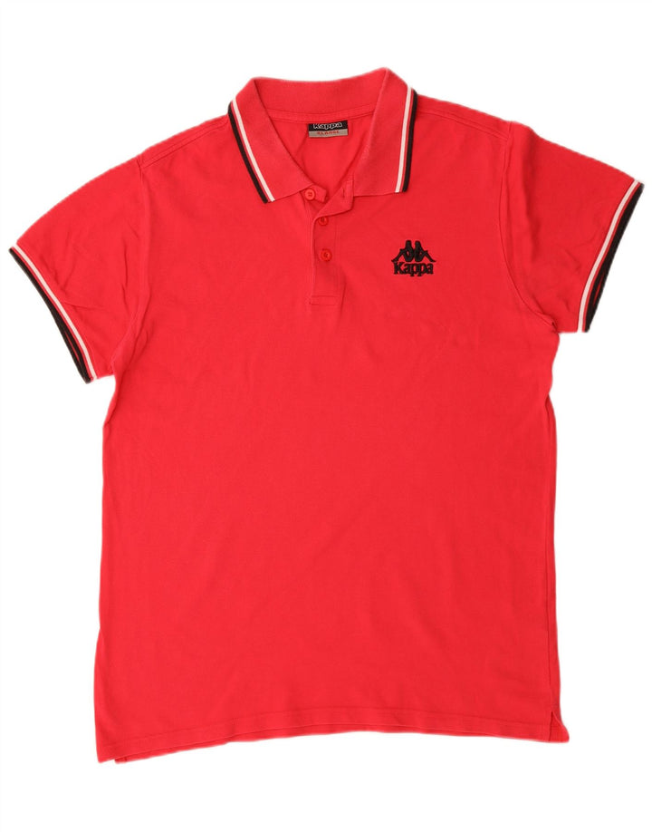 Kappa Herren Poloshirt XL Rosa Baumwolle