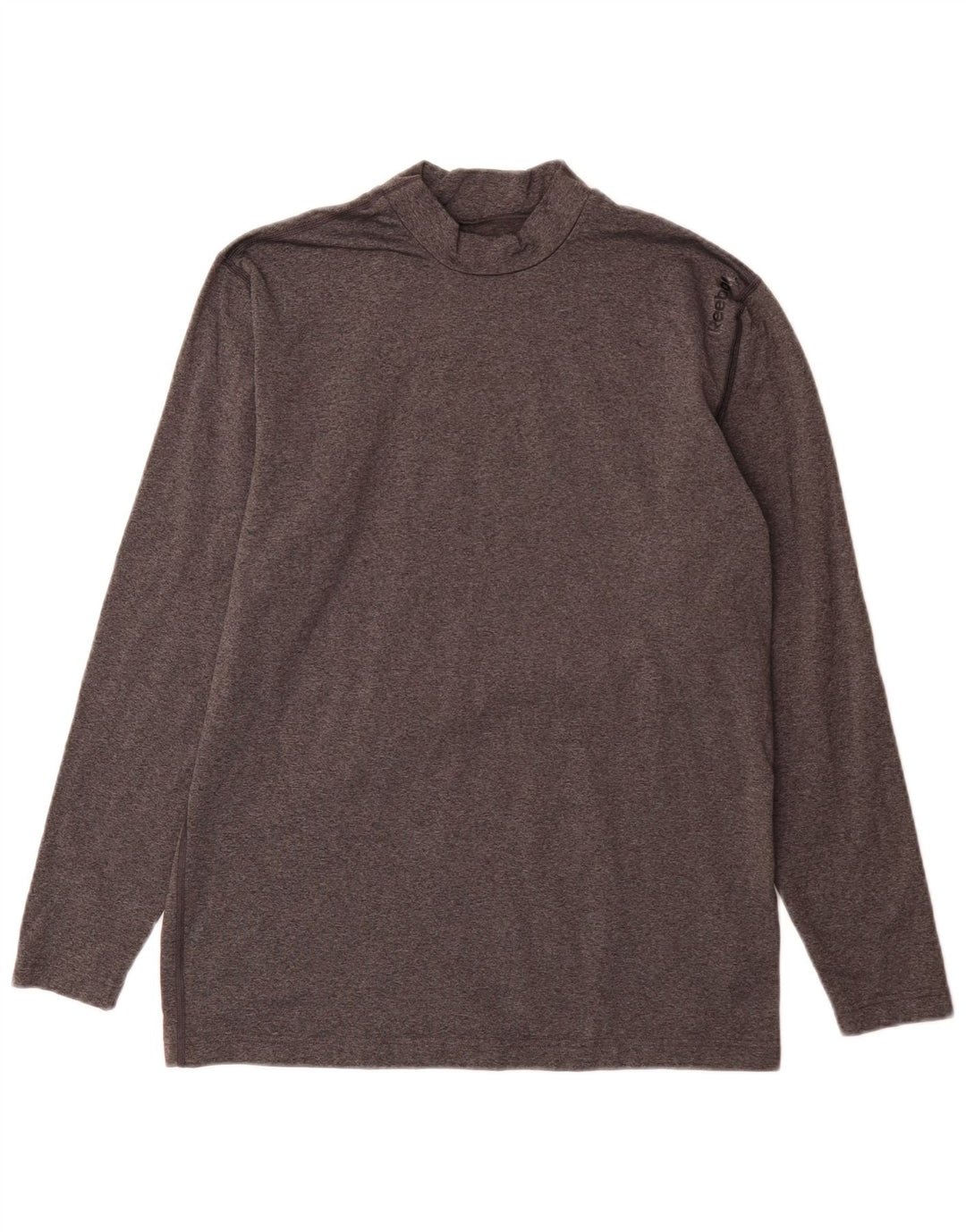 Reebok Herren Top Langarm Large Grau Polyester
