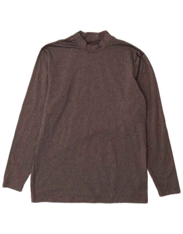 Reebok Herren Top Langarm Large Grau Polyester
