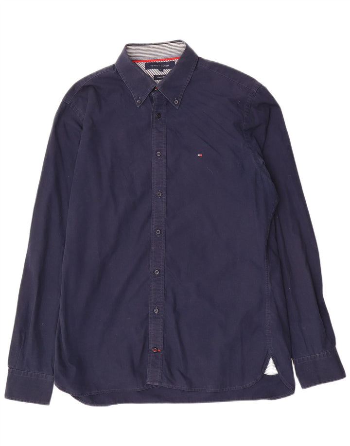 Tommy Hilfiger Herren Custom Fit Hemd Medium Marineblau