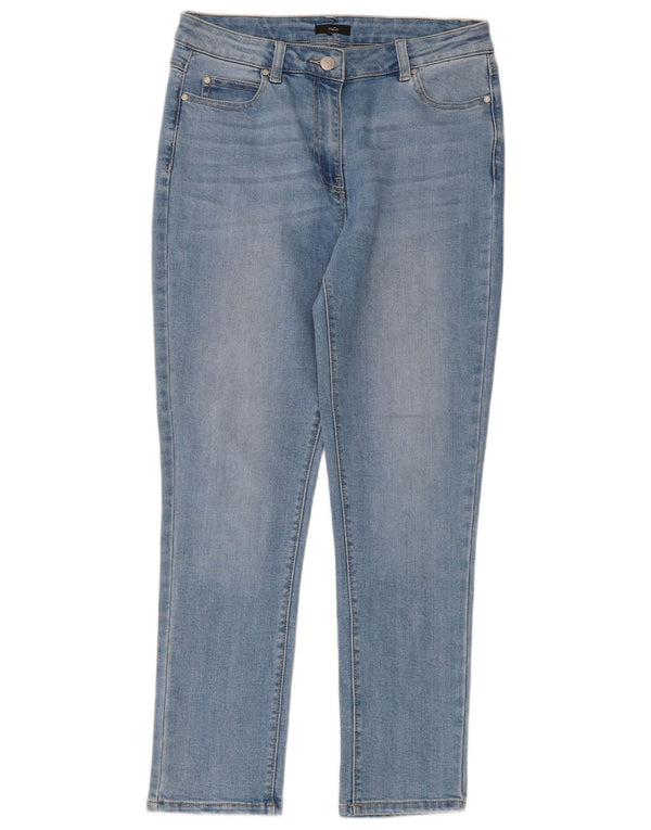M&Co Damen Slim Jeans UK 12 Medium W32 L27 Blaue Baumwolle