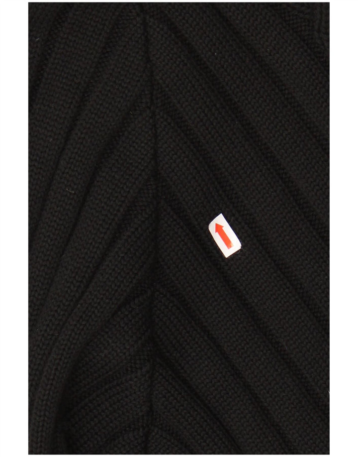 VINTAGE Damen Pullover mit Rundhalsausschnitt UK 20 2XL Schwarz