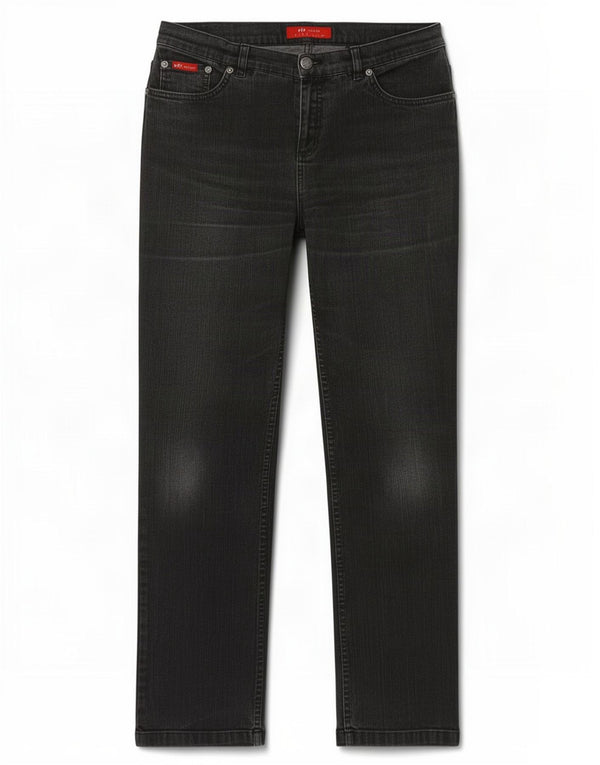 Marks & Spencer Damen Per Una Straight Jeans UK 12 Medium W30 L30 Schwarz