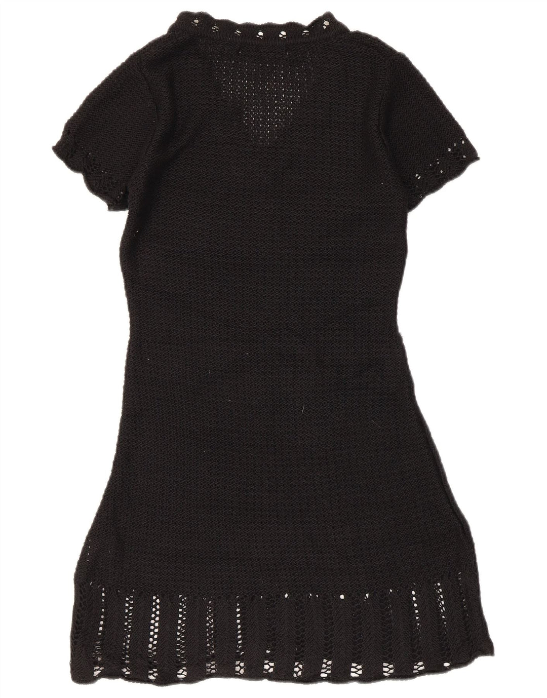 Zara Häkelkleid in A-Linie für Damen, UK 12, Mittelschwarz, Acryl