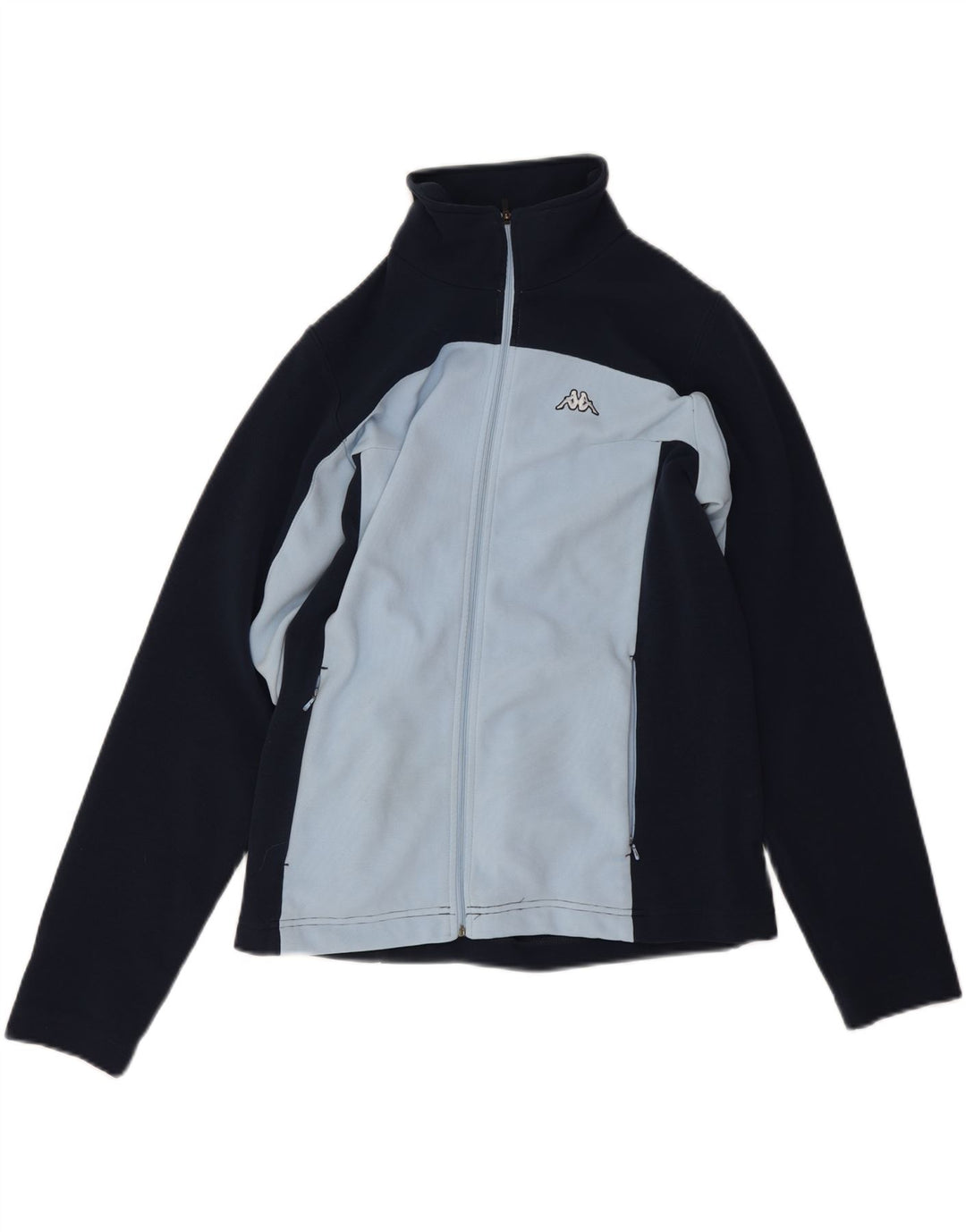 Kappa Damen-Trainingsanzug-Top-Jacke, UK 14, mittleres Marineblau, Farbblock