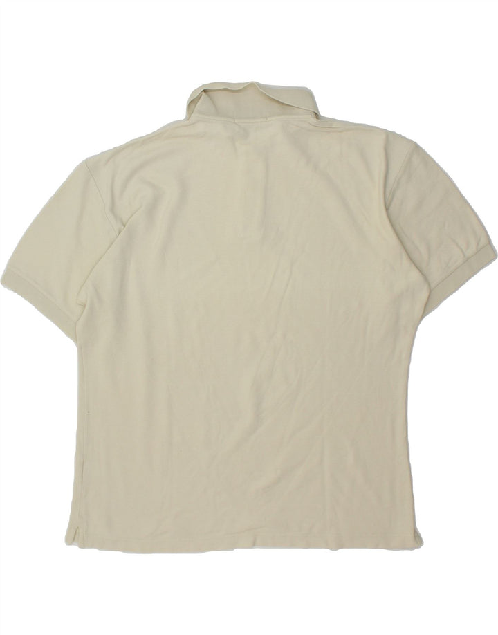 FILA Mens Polo Shirt IT 52 Large Off White Cotton Vintage Fila and Second-Hand Fila from Messina Hembry 