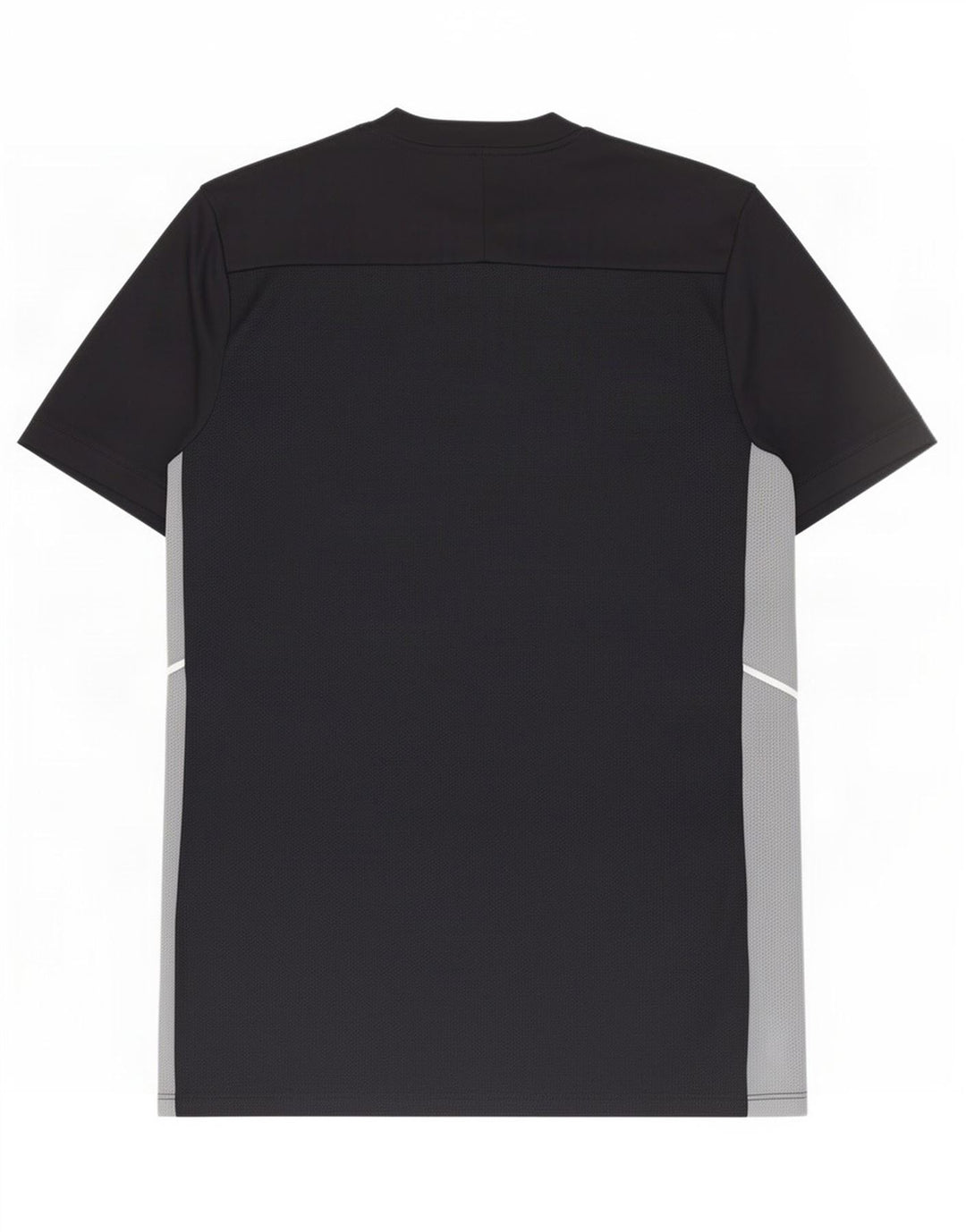 Nike Herren Dri Fit Slim T-Shirt Top Mittelschwarzes Colourblock-Polyester