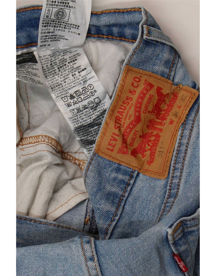 Levi's Herren 511 Slim Jeans W34 L32 Blaue Baumwolle