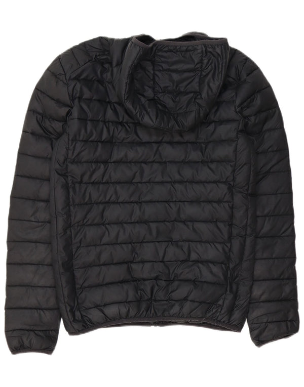 Ellesse Herren-Jacke mit Kapuze, gepolstert, UK 34, XS, Schwarz, Polyester, Sport