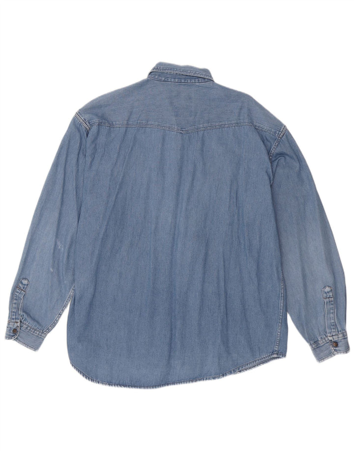 Vintage Herren Jeanshemd Große blaue Baumwolle