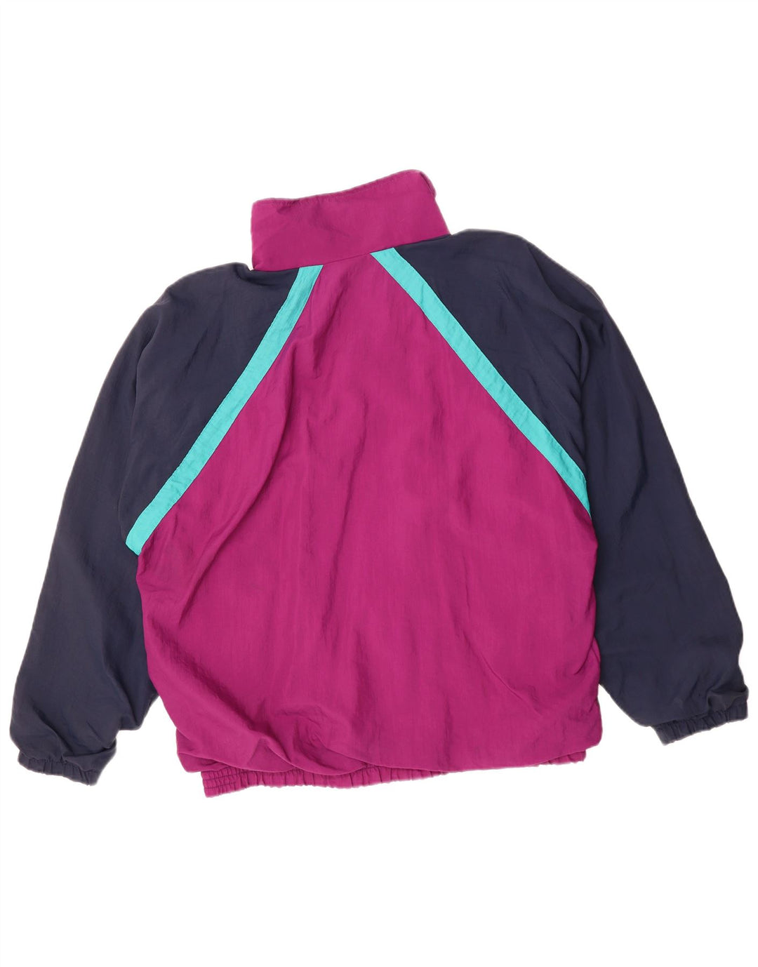 THINK PINK Herren-Trainingsanzug-Oberteil, Jacke, groß, Burgunderrot, Farbblock-Polyester