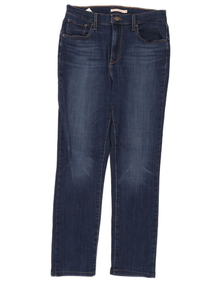 LEVI'S Damen 724 High Rise Straight Jeans W31 L32 Blaue Baumwolle