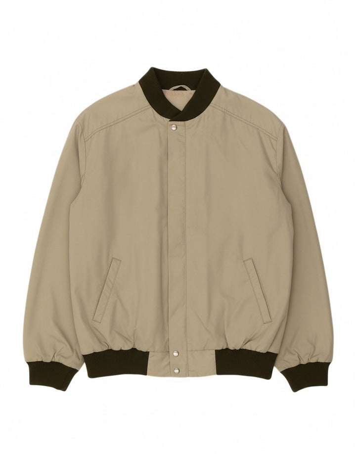 KRAS BRNO Mens Bomber Jacket UK 42 XL Beige