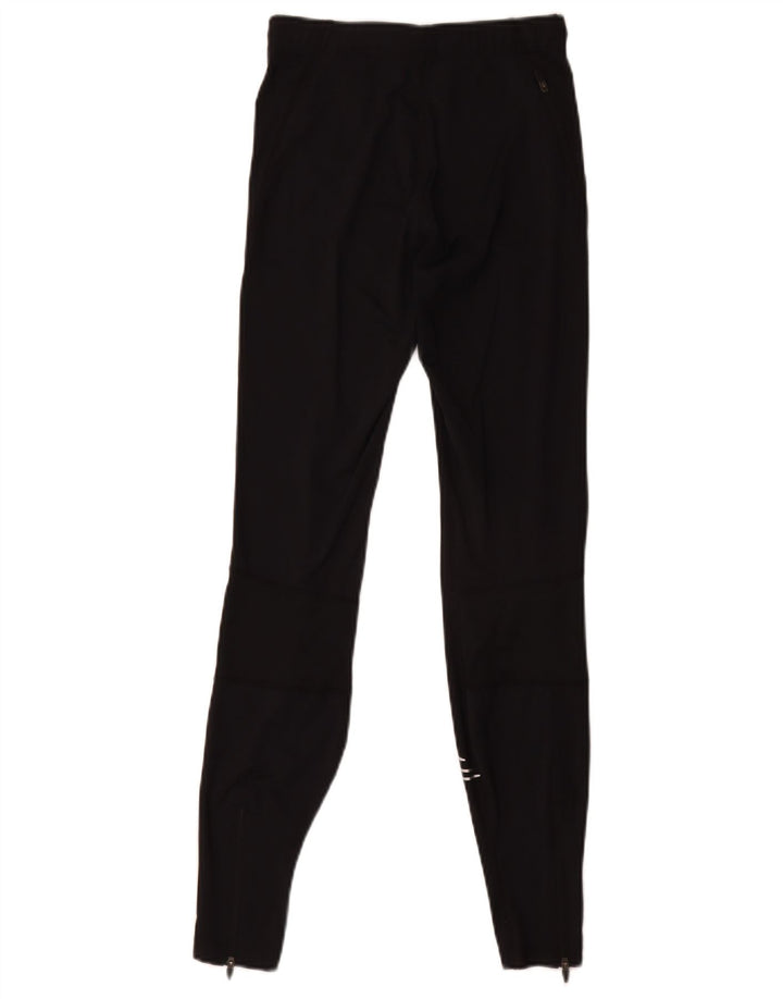Asics Damen Leggings UK 8 Small Schwarz Geometrisch Polyamid