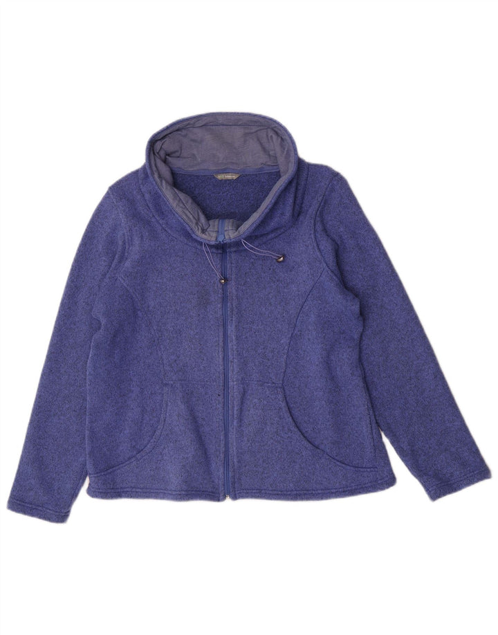 Marks & Spencer Damen-Trainingsanzugoberteil mit bequemer Passform, Gr. 16, Blau