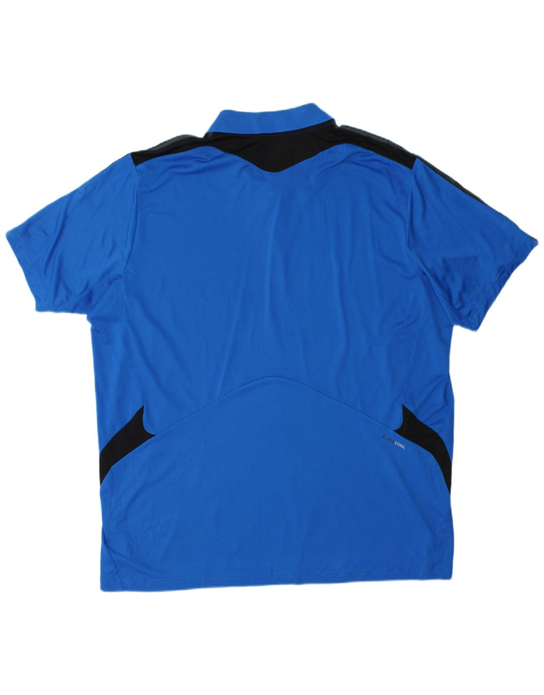 Adidas Herren Climacool Poloshirt 2XL Blau Colourblock Polyester