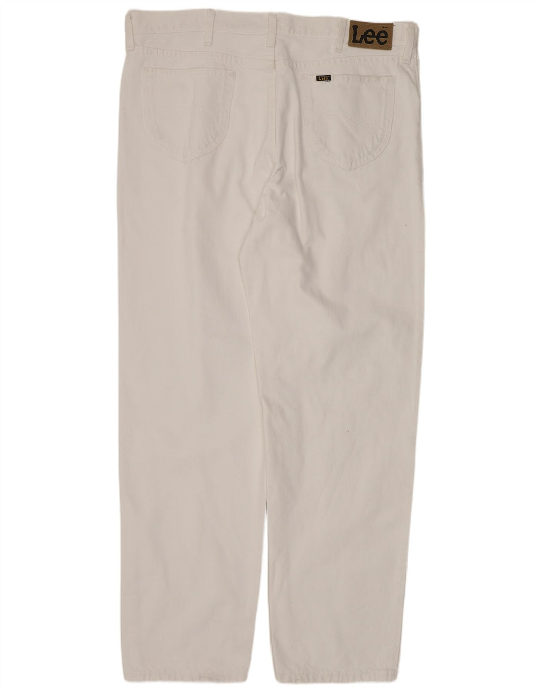 LEE Herren Kansas Straight Jeans W40 L34 Weiße Baumwolle