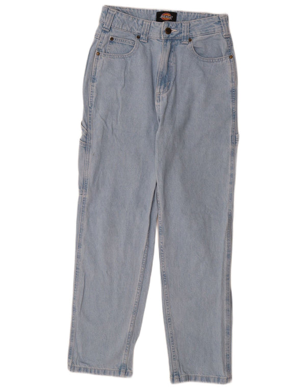 Dickies Damen Cargo Straight Jeans W27 L28 Blaue Baumwolle