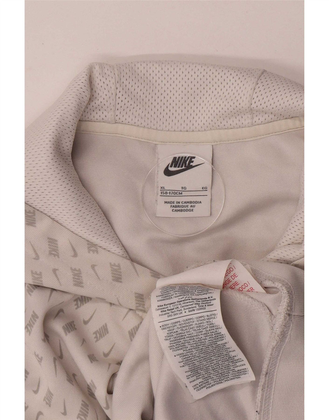 Nike Kapuzenpullover mit Grafik für Jungen, 13–14 Jahre, XL, weißes Polyester