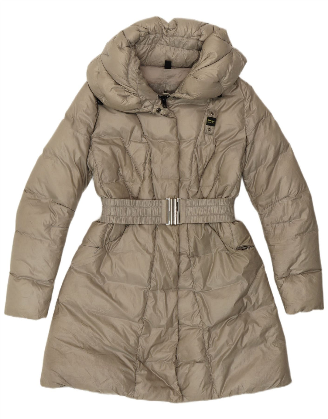 BLAUER Damen Wattierter Mantel UK 10 Small Beige