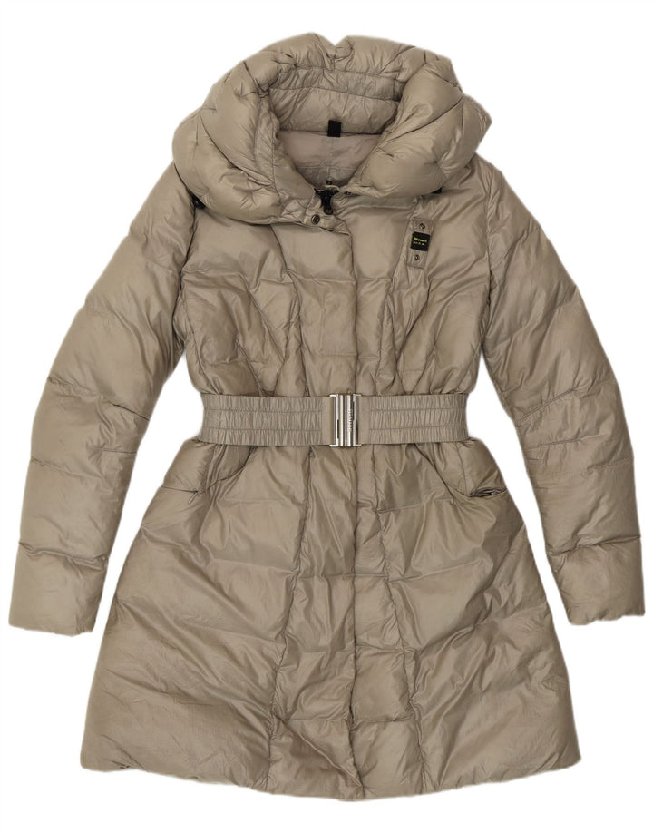 BLAUER Damen Wattierter Mantel UK 10 Small Beige