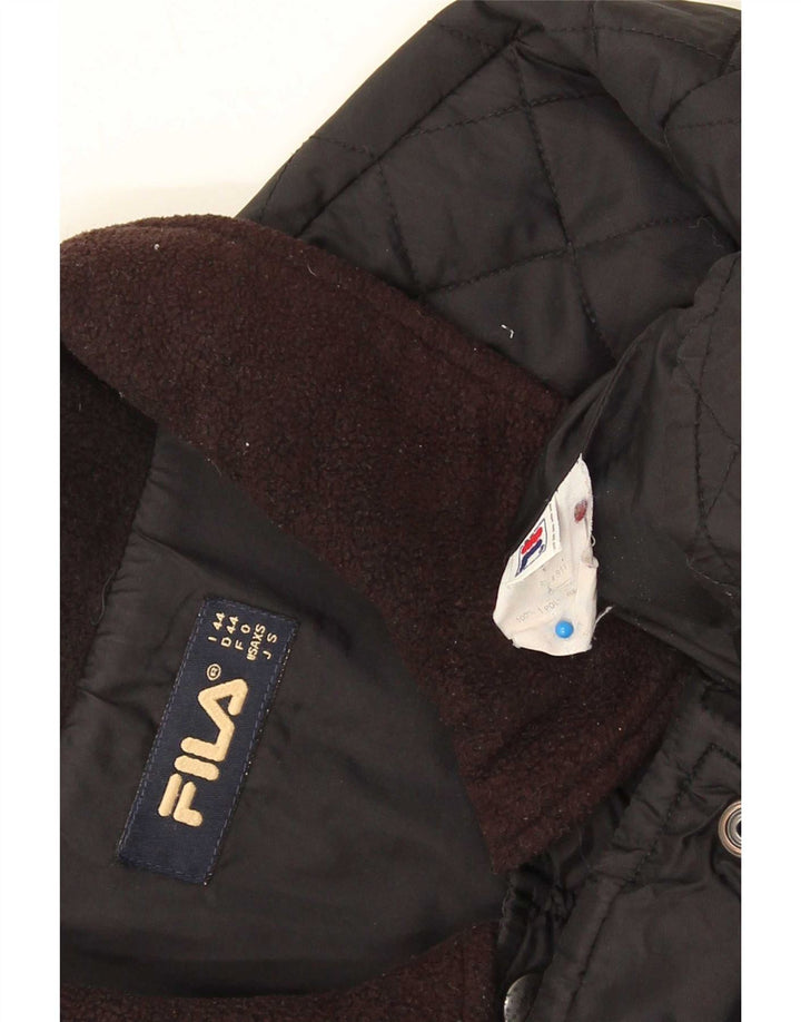 Fila Herren Loose Fit Steppjacke IT 44 XS Schwarz Polyamid
