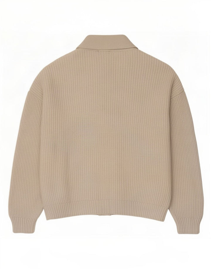 Marks & Spencer Damen-Cardigan-Pullover UK 14 Mittelbeige Viskose