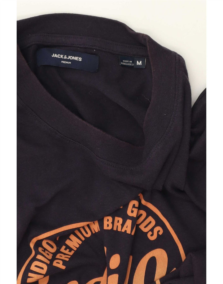 Jack & Jones Herren-T-Shirt mit Grafik, mittelgroß, Marineblau