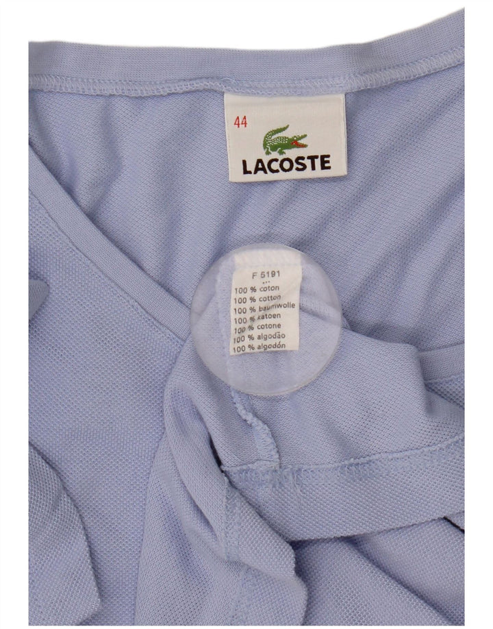 Lacoste Damen T-Shirt Top Größe 44 Große blaue Baumwolle