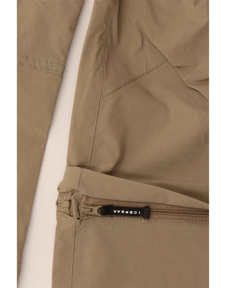 Icepeak Damen Wander-Cargohose EU 40 Medium W30 L32 Khaki Polyester