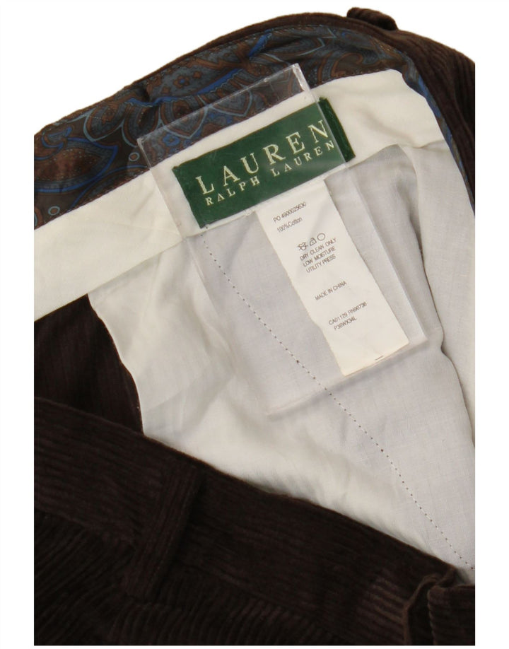 RALPH LAUREN Herren-Cordhose mit Zapfen, W36, L34, braune Baumwolle