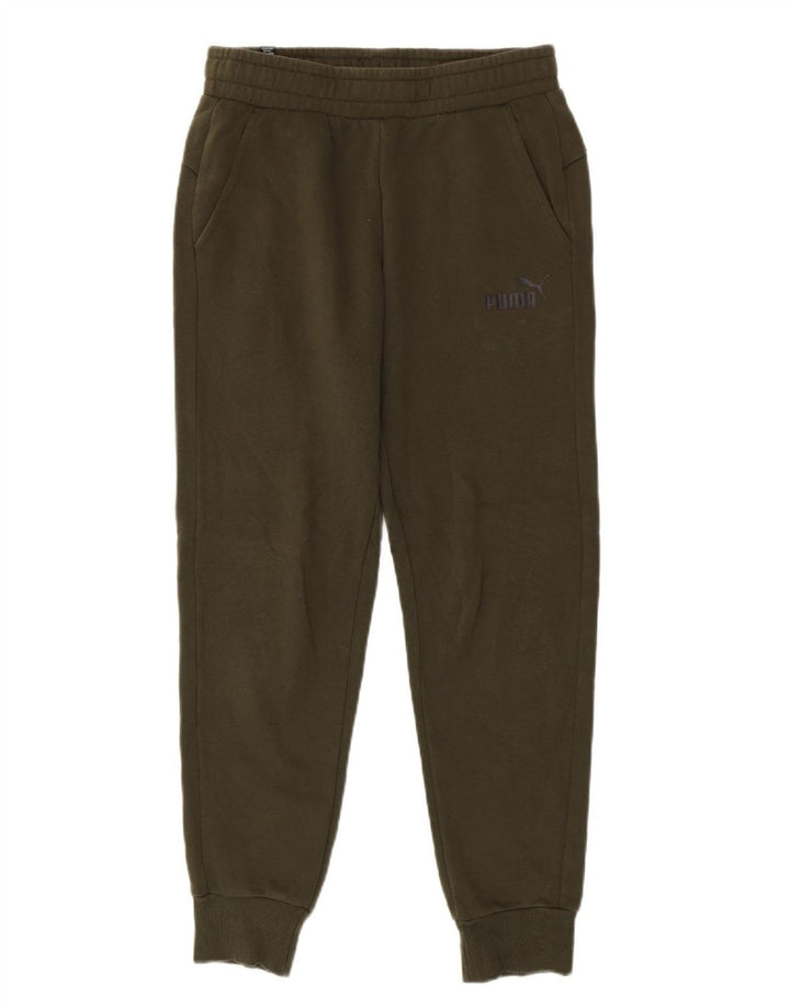 Puma Herren-Trainingshose, Jogginghose, Größe S, Khaki, Baumwolle