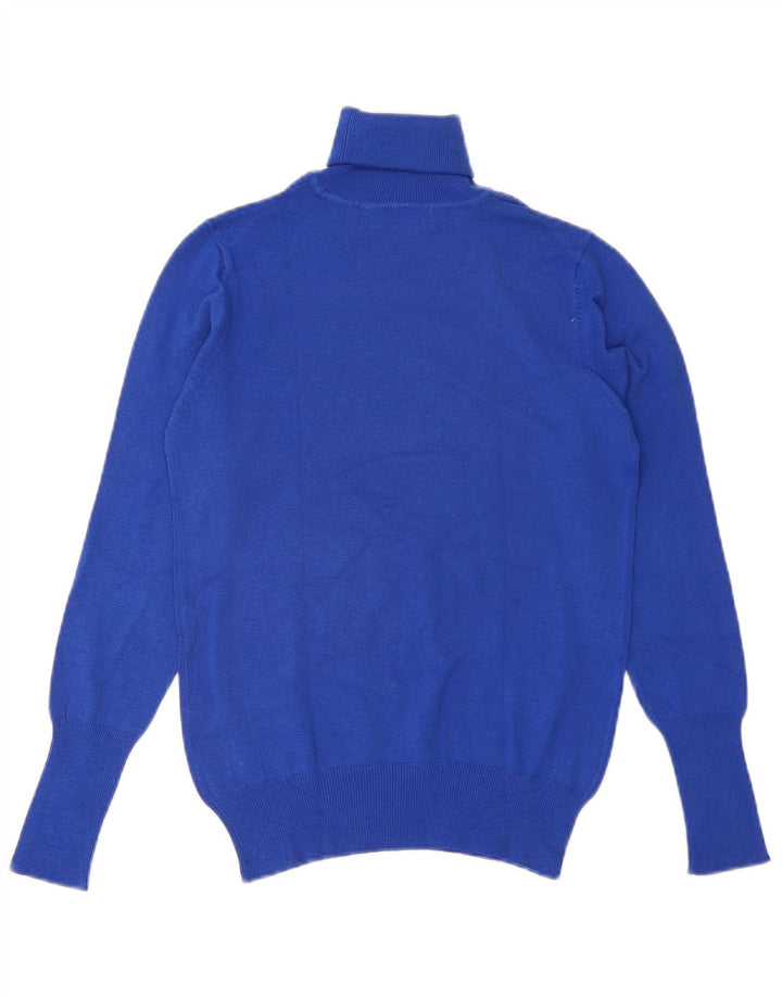 Rollkragenpullover für Damen von Zara, Gr. 14, Blau