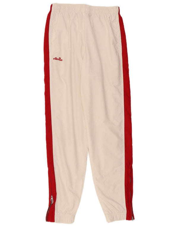 Ellesse Womens Tracksuit Trousers Joggers UK 12 Medium White Colourblock